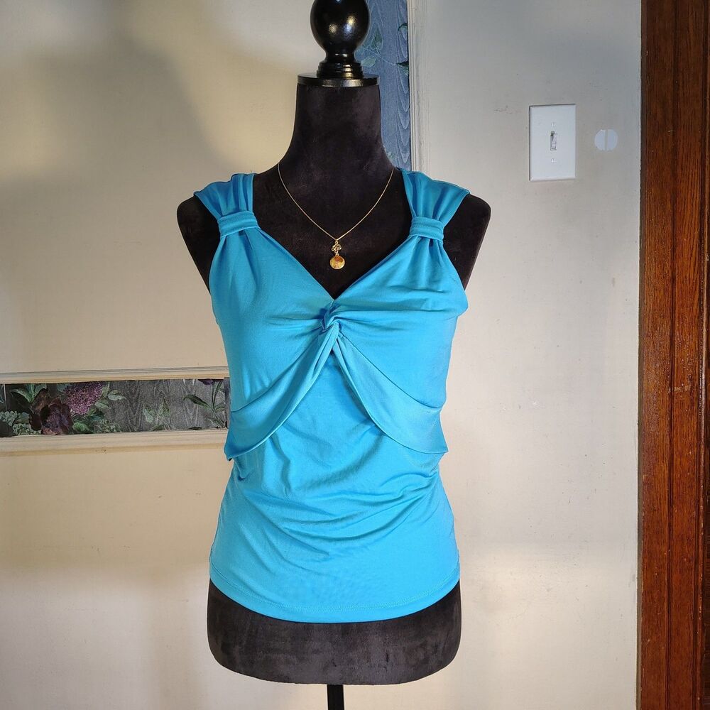 Y2K Gathered Straps Club Wear Twisted Chest Indie Sleaze Tank Top/T601